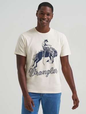 Bronc Rider Dual Graphic T-Shirt in Antique White alternative view 2
