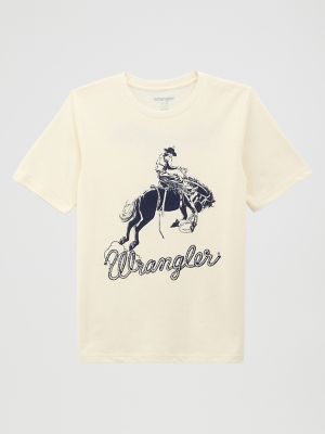 Boy's Bronc Rider Dual Graphic T-Shirt from Wrangler - $22.99