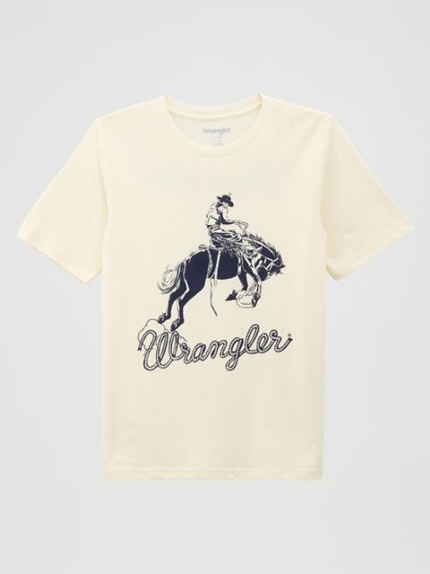 Женские футболки Wrangler Boy's Bronc Rider Dual Graphic T-Shirt