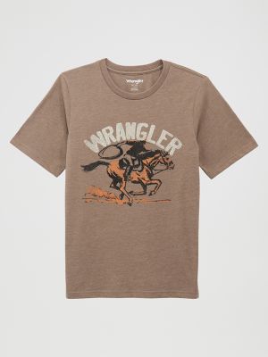 Boy's Lassoing Cowboy Graphic T-Shirt from Wrangler - $22.99