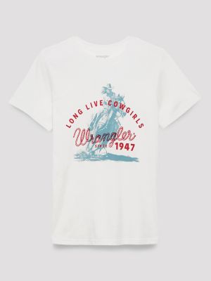 Sprinting Cowgirl Reg Fit Graphic Tee from Wrangler - $24.99