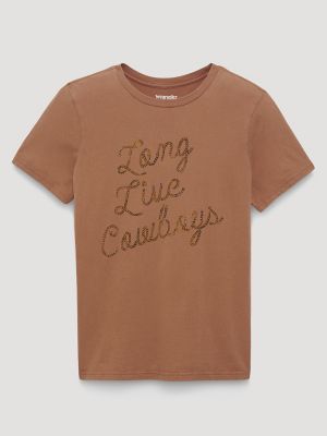 Rope Long Live Cowboys Reg Fit Graphic Tee from Wrangler - $24.99