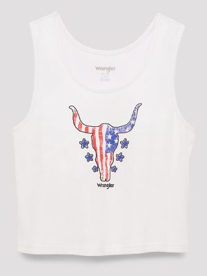American Steerhead Graphic Ribbed Tank from Wrangler - $22.99