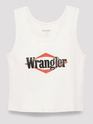 Wrangler Triangle Logo Graphic Ribbed Tank