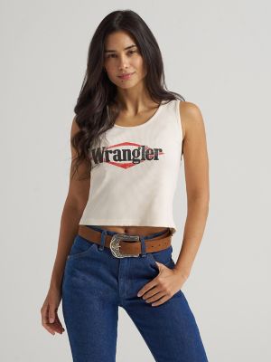 Wrangler Triangle Logo Graphic Ribbed Tank
