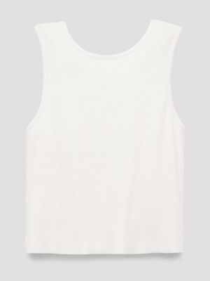 Wrangler Triangle Logo Graphic Ribbed Tank