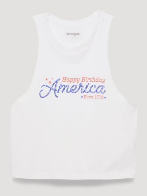 Happy Birthday America Graphic Festival Tank from Wrangler - $22.99