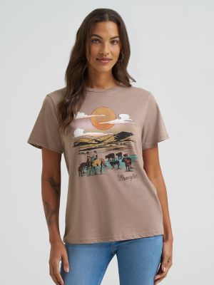 Desert Landscape Reg Fit Graphic Tee in Desert Taupe Heather alternative view