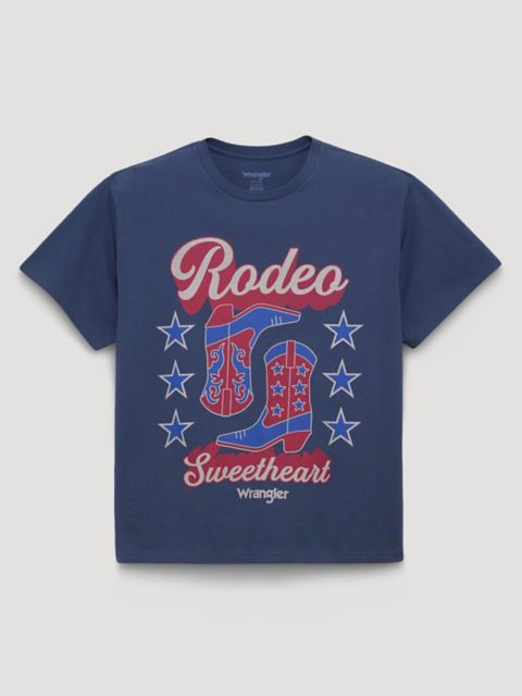 Женские футболки Wrangler Rodeo Sweetheart Girlfriend Graphic Tee
