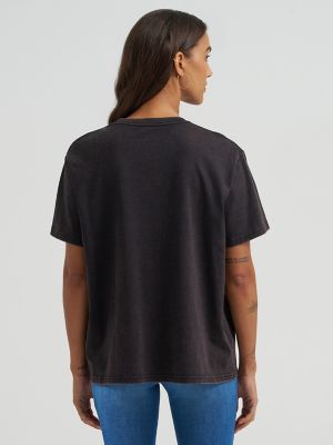 Long Live Cowboys Nostalgia Retro Reg Graphic Tee in Black Beauty alternative view 4