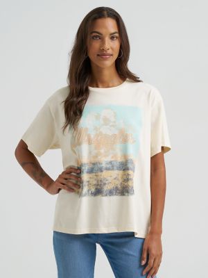 Distressed Landscape Girlfriend Graphic Tee