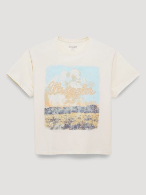 Женские футболки Wrangler Distressed Landscape Girlfriend Graphic Tee