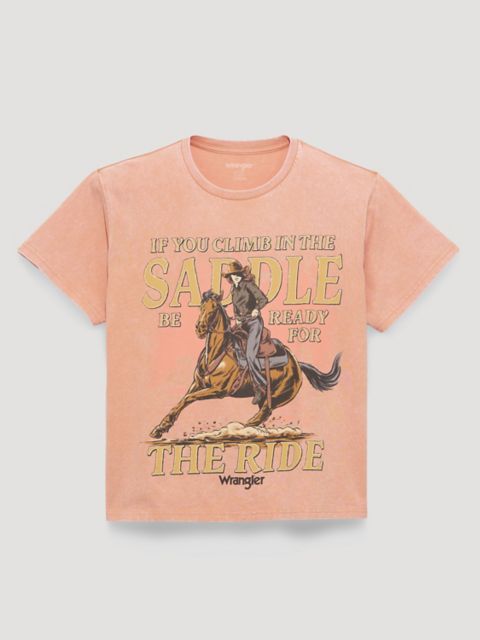 Мужские футболки Wrangler Climb in the Saddle Girlfriend Graphic Tee