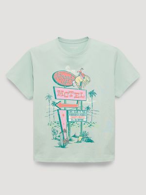 Round Up Motel Girlfriend Graphic Tee from Wrangler - $24.99