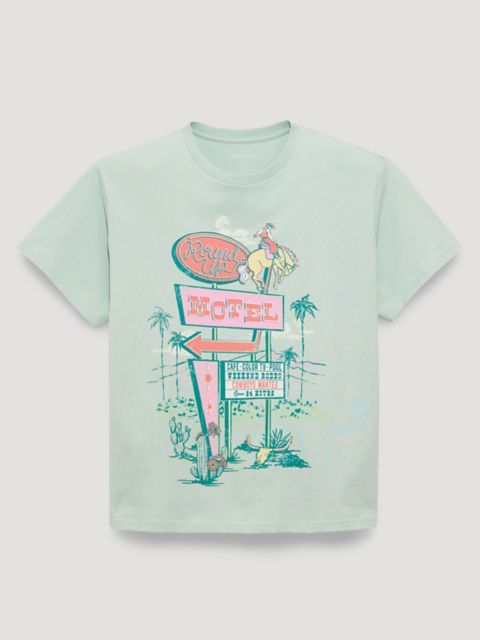 Женские футболки Wrangler Round Up Motel Girlfriend Graphic Tee