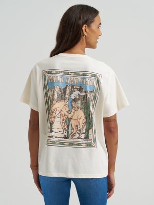 Wild Free Stamp Girlfriend Back Graphic Tee