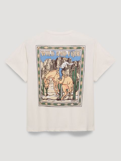 Мужские футболки Wrangler Wild Free Stamp Girlfriend Back Graphic Tee