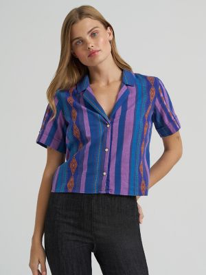 Lainey Wilson x Wrangler Jacquard Camp Shirt | NEW | Wrangler®