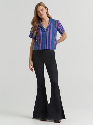 greenjungle　Groove ヨガパンツ　ネイビーM(6) Lululemon Groove Super-High-Rise Flared Pant *Nulu - Psychic