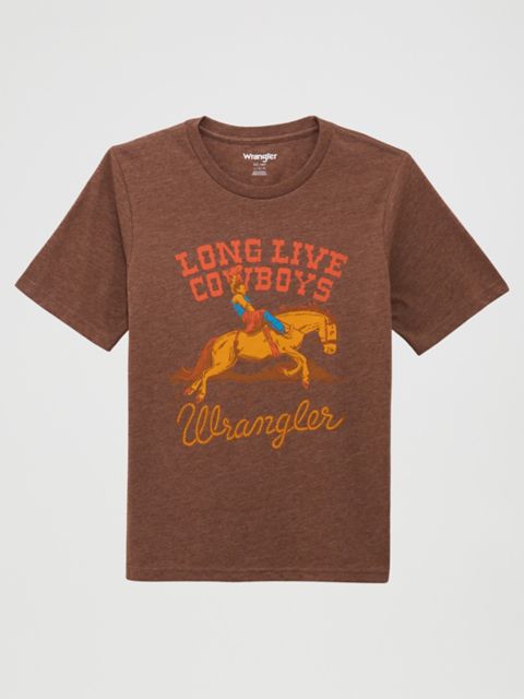 Детские футболки Wrangler Boy's Riding Cowboy Graphic T-Shirt
