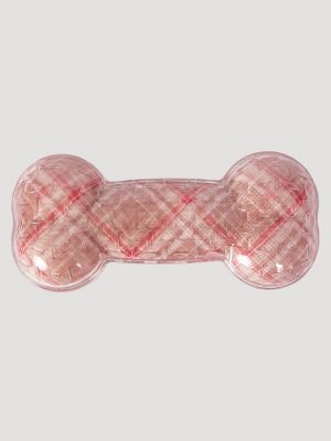 Printed Dog Bone Toy in Tan