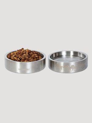 Stainless Steel Pet Bowl in Silver