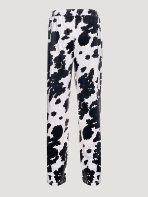 Men's Printed Pajama Pants in Black/White