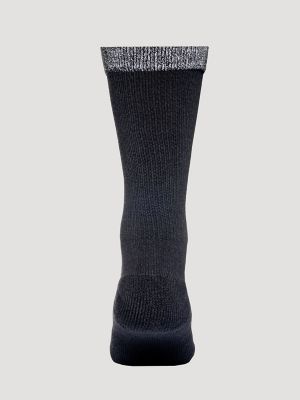 Mens Cabin Cushion Sock 4 Pack:Black:One Size alternative view 4