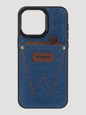 Smartphone Denim Card Holder Case in Denim