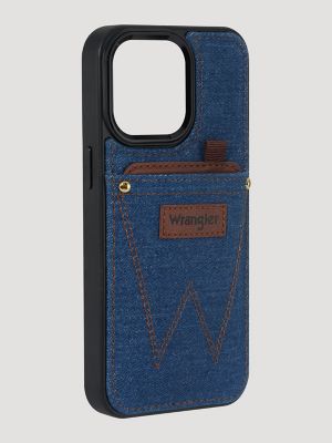 Smartphone Denim Card Holder Case in Denim