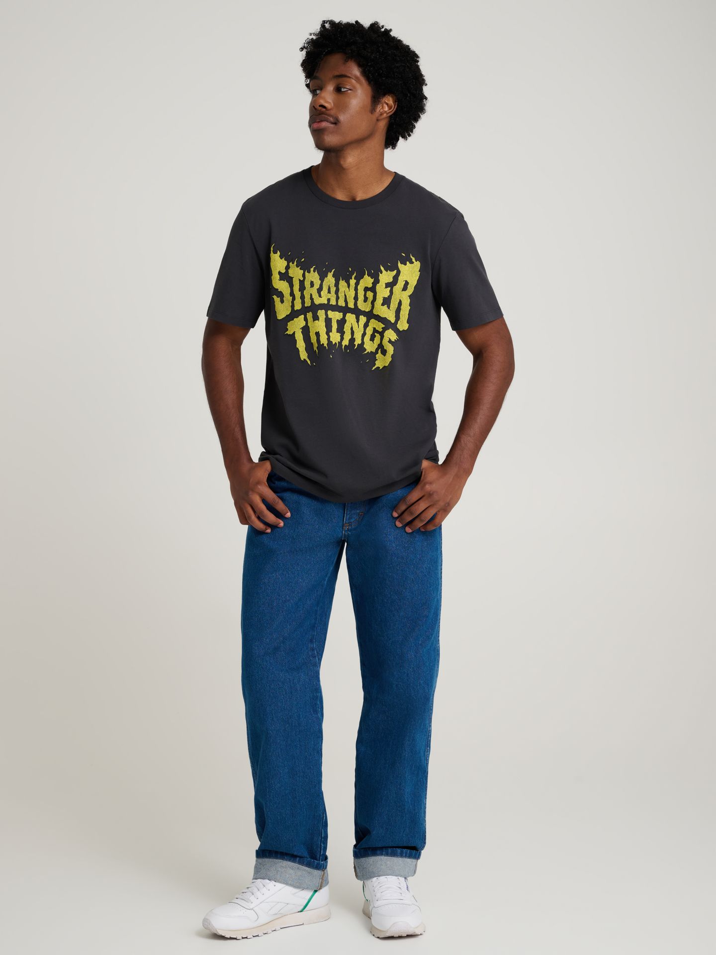 Мужская футболка Wrangler x Stranger Things, цвет: Потёртый чёрный — фото 4