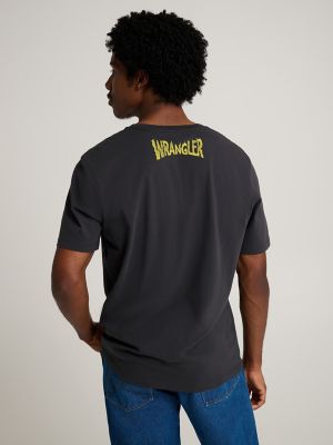 Wrangler x Stranger Things T-Shirt in Washed Black alternative view 5