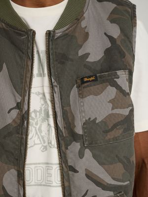 Wrangler x Stranger Things Mike/Lucas Vest in Battlefield Camo alternative view 6