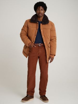 Wrangler x Stranger Things 13MWZ Cowboy Cut Corduroy Pant in Copper Brown