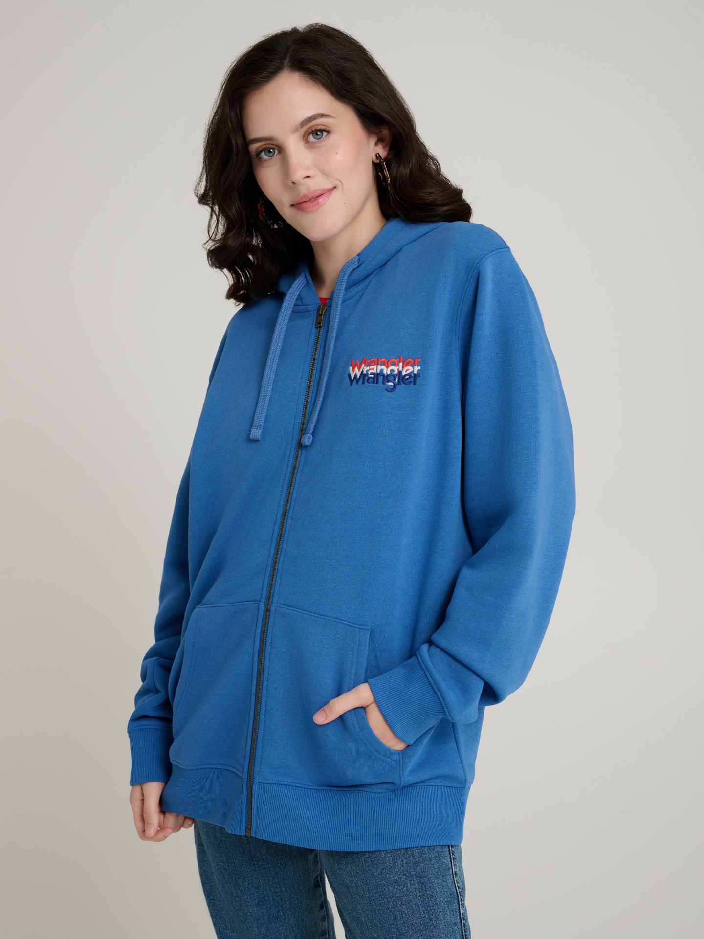Мужское худи Wrangler x Stranger Things Eleven, цвет: Синий — фото 4
