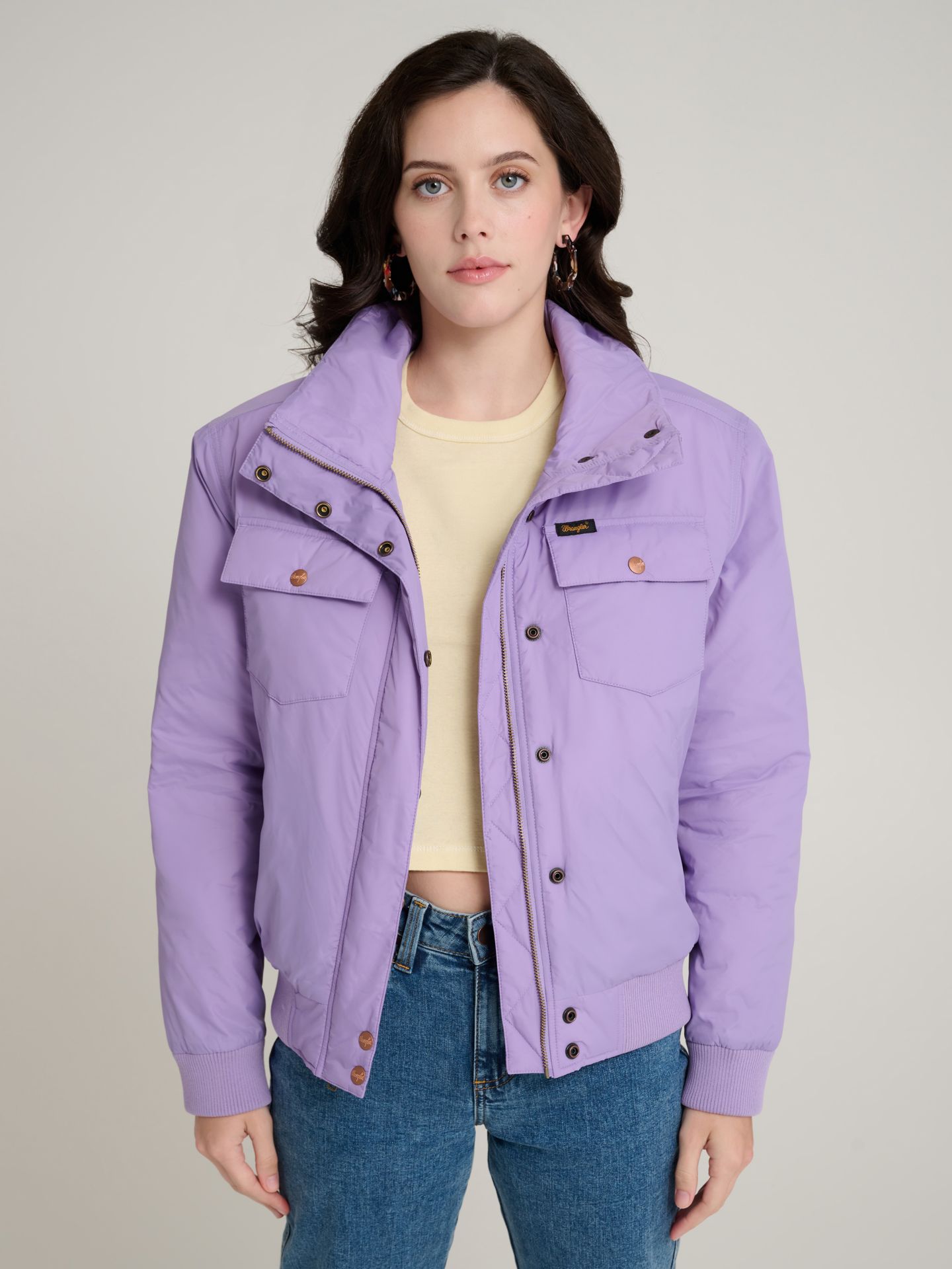 Женская куртка Wrangler x Stranger Things Erica, цвет: Фиолетовый — фото 2