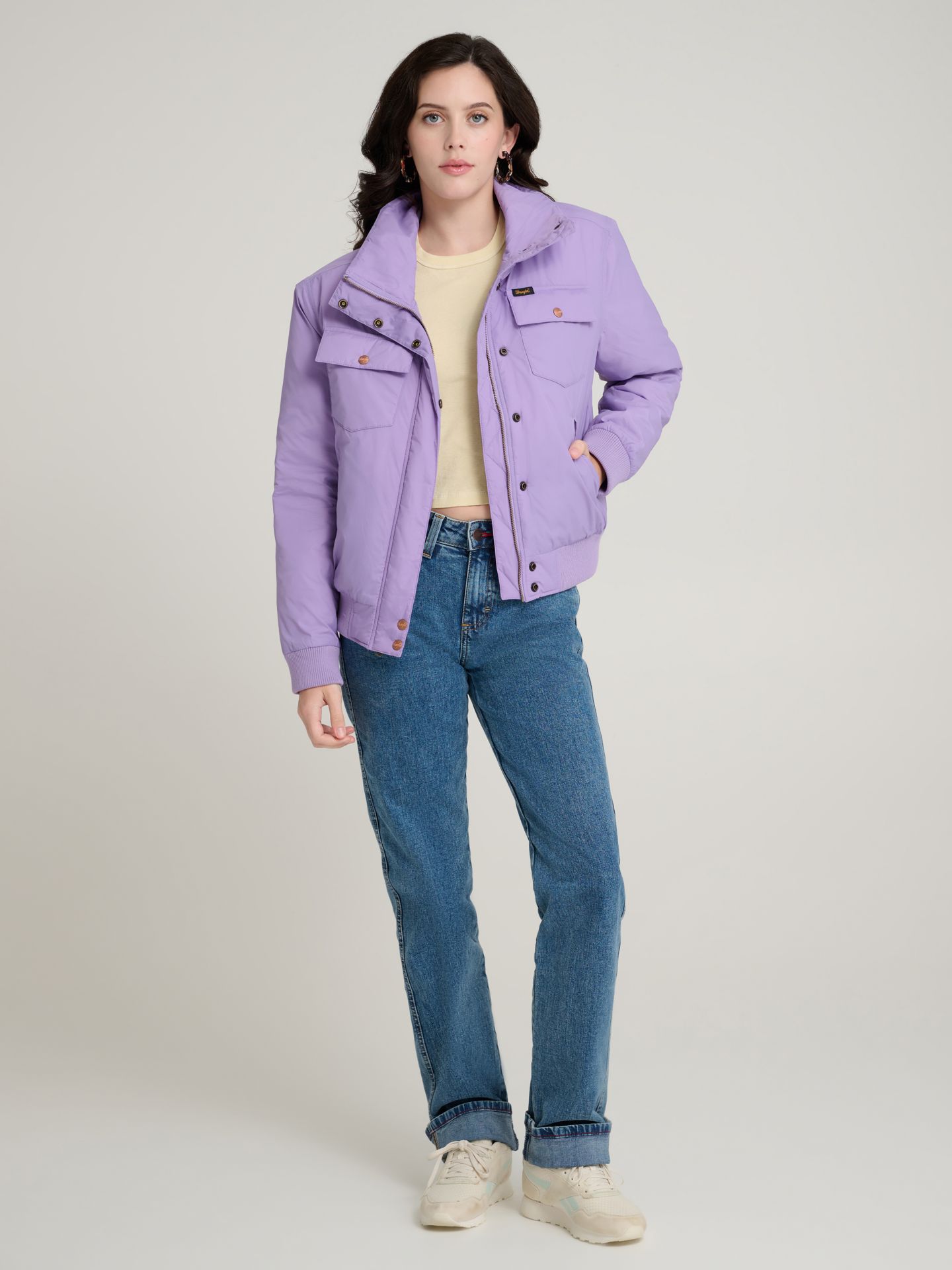 Женская куртка Wrangler x Stranger Things Erica, цвет: Фиолетовый — фото 3