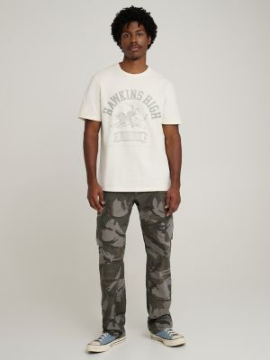 Wrangler x Stranger Things Hawkins High T-Shirt in Retro White alternative view 3