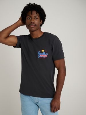 Wrangler x Stranger Things Bradley's Big Buy T-Shirt in Washed Black