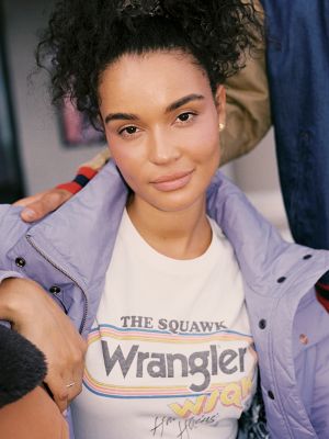Wrangler x Stranger Things Erica Jacket in Violet Voltage