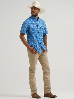 Мужские рубашки Wrangler All Terrain Gear Men's Print Performance Shirt — фото 2