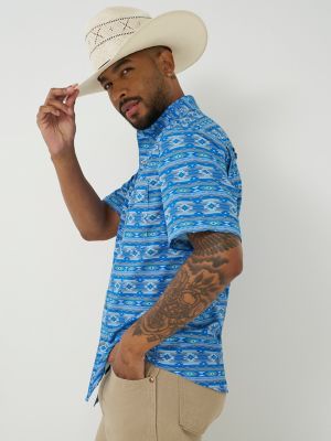 Мужские рубашки Wrangler All Terrain Gear Men's Print Performance Shirt — фото 3