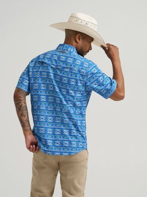 Мужские рубашки Wrangler All Terrain Gear Men's Print Performance Shirt — фото 4