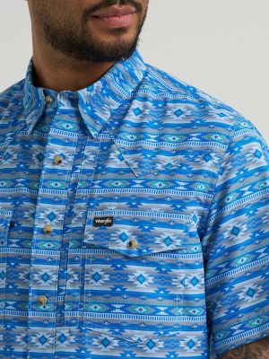 Мужские рубашки Wrangler All Terrain Gear Men's Print Performance Shirt — фото 5