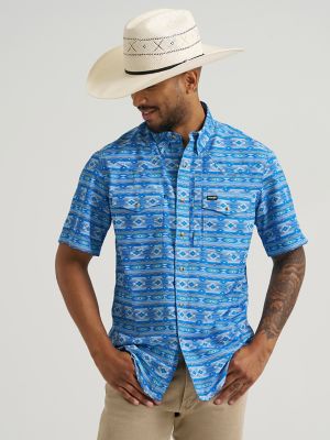 Wrangler All Terrain Gear Men's Print Performance Shirt