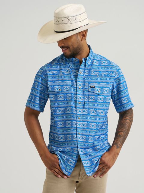 Мужские рубашки Wrangler All Terrain Gear Men's Print Performance Shirt