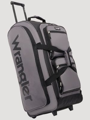 Wesley Rolling Duffle Bag:Charcoal:One Size main view