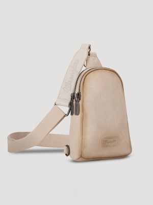 Cross Body Sling Bag in Tan