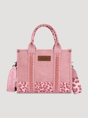 Leopard Print Small Tote:Pink:One Size: alternative view