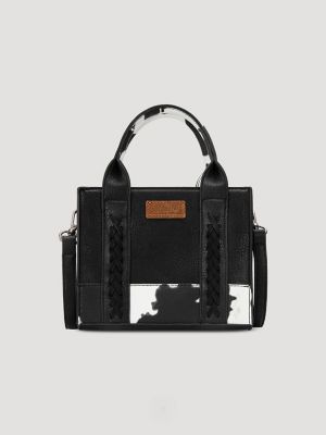 Cow Print Cross Body Mini Tote